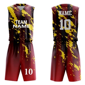 Nouvelle tenue de basketball personnalisable et imprimée, grande taille, 100 % polyester, respirante, pour l'entraînement et l'utilisation par les équipes sportives - Product Image 1
