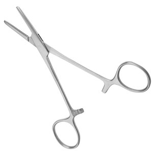 Équipement chirurgical hospitalier : Pince hémostatique Mosquito droite, outil médical professionnel - Product Image 1