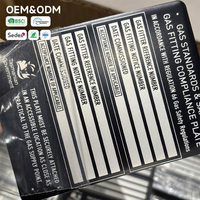 Placas de Identificación Metálicas Adhesivas de Aluminio Anodizado Cepillado con Número de Serie Industrial Marino Personalizado, Serigrafía Azul para Equipos