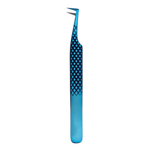 Pince à épiler pour pose d'extensions de cils en acier inoxydable – Outil essentiel pour extensions de cils classiques, volume et hybrides – Fournitures de beauté - Product Image 1