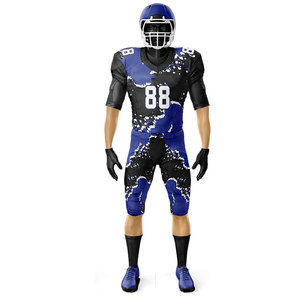 Uniforme de Fútbol Americano Sublimado, Nuevo, a la Moda, de Color Sólido, Económico, Personalizado para Equipos Juveniles, con Estampado y Compresión - Product Image 5
