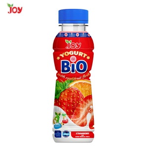 250ml Bottle BIO Yogurt prebiotic with Strawberry & Mixed Tropical fru juice OEM ODM Private Label Beverage Manufacturer - Product Image 1