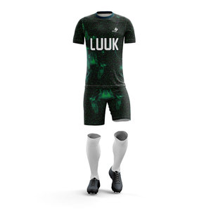 Uniforme de Fútbol Profesional Personalizado para Hombre, 100% Poliéster, Transpirable, Absorbente de Humedad, Manga Corta, Camisetas de Fútbol para Clubes y Equipos - Product Image 1