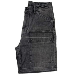 Causal Short <b>Jeans</b> Denim Shorts Black Denim wear <b>Men's</b> Shorts Canvas Fabric High Street Wear for <b>Men</b> - Product Image 1