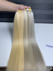 Extensiones de Cabello Humano Virgen NASA, Cabello Vietnamita Súper Doble Trama, Color Rubio Decolorado, Precio al por Mayor - Product Image 2