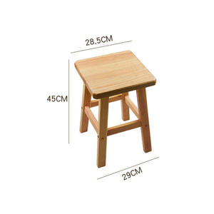 Modern Wooden Dining Stool With <b>Trestle</b> <b>Legs</b> Minimalist Design Stable Home Furniture For Indoor Use - Product Image 6