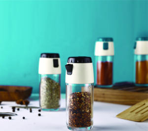 Ensemble de 2 salières et poivrières en cristal Anax, distributeur d'assaisonnements en acrylique, bouteille avec bec verseur facile, récipient à condiments de cuisine - Product Image 3