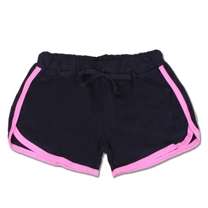 <b>Women's</b> <b>Black</b> Oxford Fabric Lace Trim Knitted <b>Shorts</b> Mid Elastic Waist Casual Breathable Regular Fit Dot Pattern 100% Cotton - Product Image 3
