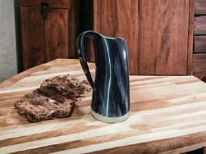 Mug en corne de style rustique d'excellente qualité pour la décoration de cuisine de ferme, vaisselle fonctionnelle disponible pour la vente en gros - Product Image 3