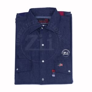 Chaquetas de Soldadura Resistentes al Fuego y al Agua FR Clothing Snaps Down de 7.5oz, Camisa FR NFPA2112 con Botones de Perla, Dos Tonos - Product Image 4