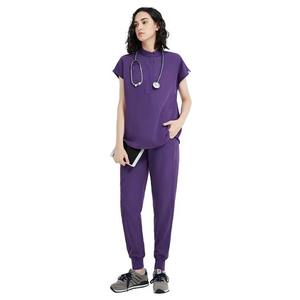 Conjuntos de Uniformes Médicos de Algodón y Elastano para Mujer, Uniformes de Enfermera, Uniformes de Hospital - Product Image 1