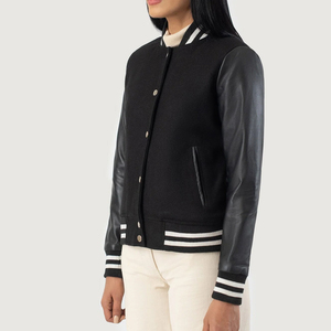 Proveedor Directo de Fábrica, Chaquetas Varsity para Mujer en Venta en Línea, Fabricación Profesional, Precio Económico, Chaqueta Varsity para Mujer - Product Image 6