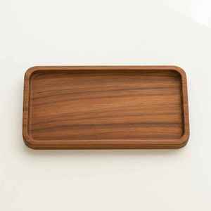 Bandeja de Servir Cuadrada de Madera de Acacia Hecha a Mano con Asas |   Clásico, apto para lavavajillas, duradero |   Mesa de Centro, Decoración de Cocina, Bandeja Otomana - Product Image 2