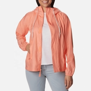 Custom Lightweight Women's <b>Waterproof</b> Windbreaker <b>Jacket</b> Hooded Outdoor Sportswear Zip Up Casual <b>Thin</b> Windproof Sun Coat - Product Image 2