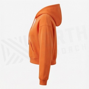 Vente en gros de sweat-shirts à capuche courts pour femmes, style streetwear, vêtements décontractés quotidiens - Product Image 3