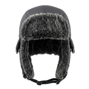 Chapeau de trappeur d'hiver personnalisé Injae, coupe-vent, thermique, pour activités de plein air, ski, chasse, OEM, marque privée, polyester/coton, boucle en métal - Product Image 1