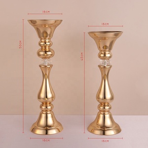 Tall Metal & Crystal Flower <b>Stand</b> Wedding Table Centerpieces Gold Metal <b>Vase</b> Floral Arrangement Flower <b>Stand</b> - Product Image 4