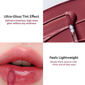 Brillo Labial Dewy Pop con Logotipo Personalizado, Acabado Tintado No Pegajoso, Maquillaje Líquido Brillante - Product Image 5