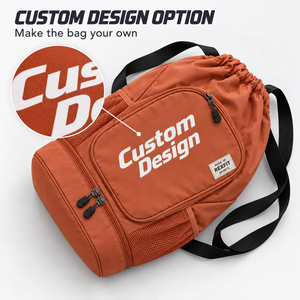 Sac à dos de sport personnalisé avec cordon de serrage pour équipement de squash, avec poche latérale en filet, poche avant et base à double fermeture éclair - Product Image 6