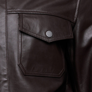<b>Men's</b> Genuine <b>Leather</b> Fashion Outerwear Biker Inspired <b>Jacket</b> for Retail and Wholesale Supply - Product Image 6