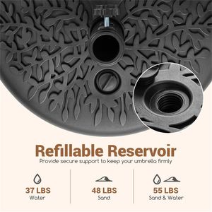 Base per Ombrellone da Giardino in Acciaio Inox, Capacità 55 LBS per Stabilità Sicura, Ideale per Hotel - Product Image 4