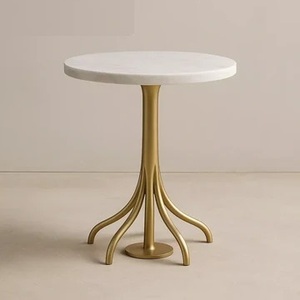 <b>Gold</b> Coated Stand New Metal End And <b>Side</b> <b>Table</b> For Home Livingroom Villas Decoration Use Corner And <b>Side</b> <b>Table</b> - Product Image 1
