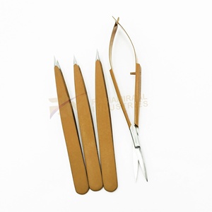 Juego de Pinzas para Cejas Profesionales de Alta Calidad RMI, Punta Curva y Puntiaguda, Acero Inoxidable, Pinzas Mini Sostenibles - Product Image 3