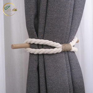 Premium Handmade Jute Curtain <b>Tiebacks</b> – Eco Natural Fiber Curtain Holders with Durable Braided Design - Product Image 2