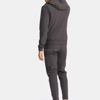 Survêtement unisexe personnalisé avec logo, éco-responsable, grandes tailles, streetwear, sweat à capuche zippé, pantalon de survêtement, manches longues, collection automne-hiver