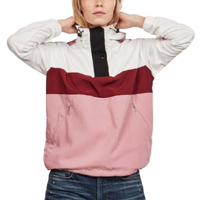 Wholesale High-Quality Waterproof Multi-Color Block Hooded Anorak Windbreaker <b>Jacket</b> For <b>Women</b> - Product Image 3