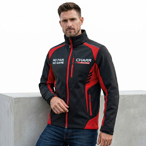 Veste Softshell de Course Haute Performance, Design Fibre de Carbone, Imperméable et Respirante, Veste Moto Personnalisable avec Logo - Product Image 4