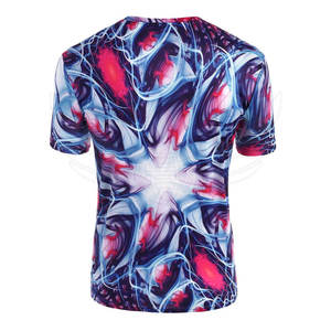 Camisetas de Hombre de Alta Calidad, Cuello Redondo, Manga Corta, Secado Rápido, Estampado por Sublimación, Corte Regular Informal, Tejido Frontal Sólido HAMID - Product Image 4