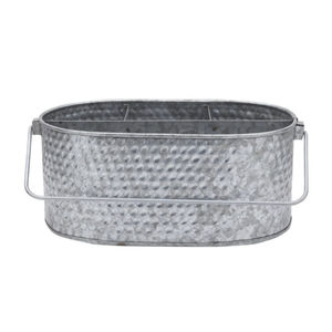 Organizador de Utensilios de Cocina de Metal Galvanizado con 3 Compartimentos y Asa, Resistente, para Encimera - Product Image 3