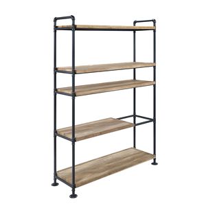 Libreria con finitura Brantley rovere e sabbia nera - Product Image 5