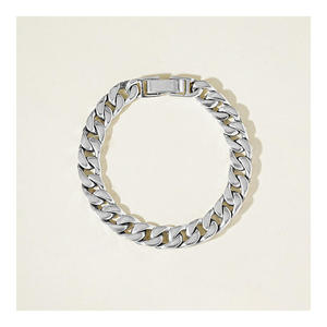 Bracelet chaîne cubaine épaisse en argent sterling, style hip-hop, bijou de luxe unisexe, accessoire de mode, cadeau élégant - Product Image 3