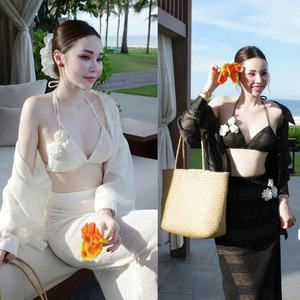 ชุดฤดูร้อน 3 ชิ้นสำหรับผู้หญิง เสื้อผ้าใส่สบาย แฟชั่นธรรมชาติ ซักได้ บรรจุภัณฑ์แบบกำหนดเอง จากผู้ผลิตในเวียดนาม - Product Image 5