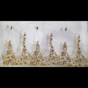 Últimas cuentas doradas y parches de tela hechos a mano incrustados de cristal para Ropa Étnica de mujer - Product Image 4