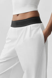 Women's Winter Loose Fit High Waist Yoga Joggers Straight Leg Casual <b>Pants</b> with Elastic Waist Eco-Friendly - Product Image 4