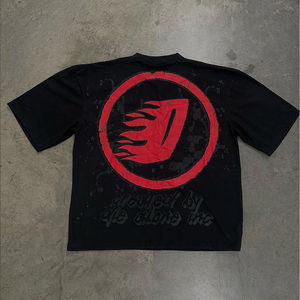 เสื้อผ้าสตรีทแวร์ผู้ชายคุณภาพสูง ผลิตตามสั่ง โลโก้แบบกำหนดเอง ผ้าคอตตอน 100% น้ำหนัก 200 กรัม ทรงปกติ ผ้าไม่ยับ คุณภาพเยี่ยม - Product Image 2