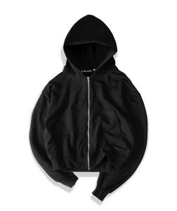 Sweat à capuche Hip Hop de luxe hommes blanc 100% coton hommes recadrée à capuche Streetwear surdimensionné coton sweats à capuche lourds - Product Image 6