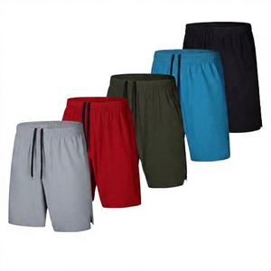 Shorts Bermuda pour Homme à Séchage Rapide, Couleur Unie, avec Cordon de Serrage, Taille Mi-Haute, en Maille, Décontractés, Disponibles en Gris, Bleu Marine, Vert, Bleu, Noir - Product Image 6