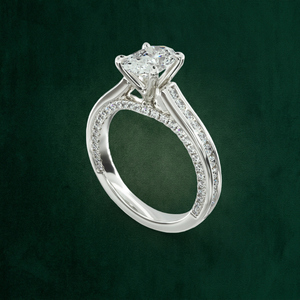 Anillo de Oro Sólido de 18K con Dos Piedras Ovaladas en Forma de Pera y Engaste de Garras - Venta al por Mayor, Personalizado, OEM, B2B - Product Image 2