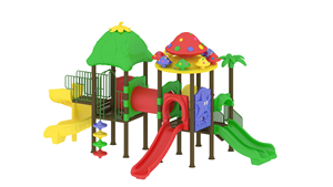 Structure de jeu extérieure Little Fingers Multi Play Station en acier, plastique et métal - Product Image 3