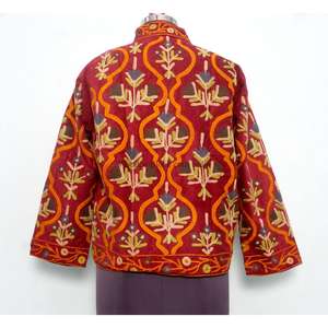 Veste Cotrise pour tous les festivals, broderie style bohème cousue à la main, manteau de festival bohème, style vintage décontracté, pour les vacances, la plage et les soirées - Product Image 5