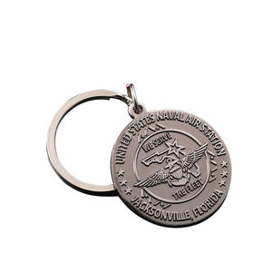 3D <b>Cartoon</b> Keychain Made of Zinc Alloy Personalized Silver-Plated Letter with Engraved Carving Collectible Metal Keychain Art - Product Image 2