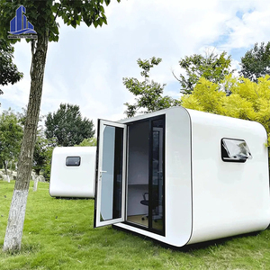 Hôtel en forme de capsule Apple, conteneur spatial, chambre mobile en acier personnalisée pour le camping en plein air, ciel étoilé, <span class=keywords><strong>Netflix</strong></span>, B&B, café, salle de bain - Product Image 4
