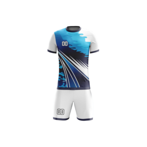 Ventes en gros de maillots de football pour hommes en polyester 100% personnalisés et bon marché, ensembles de maillots de football respirants, sublimation, service OEM pour adultes - Product Image 1