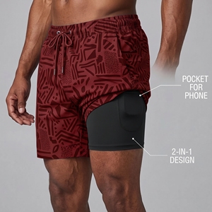 Mens <b>Swim</b> <b>Shorts</b> Compression <b>Liner</b> Solid 100% Polyester Mid Quick Dry Beach Surfing Drawstring Waist Pocket Swimming <b>Shorts</b> - Product Image 1