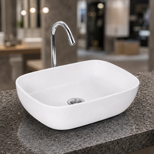 Oasis Plateau de table en céramique ovale/carré moderne de 14 pouces, non toxique, résistant au feu, garantie 5 ans, fixation murale, surface marbre, pour salon et salle de sport - Product Image 2