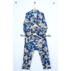 Ensembles de pyjamas en coton à motifs floraux pour femmes, respirants et sexy, vêtements décontractés pour la maison avec poches, parfaits pour dormir au printemps. - Product Image 6